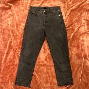 Express Super High Rise Mom Ankle Jeans